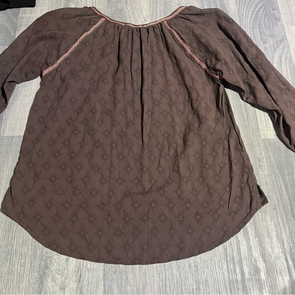 Prana Brown long Sleeve Thin T-Shirt Blouse; Large Women’s - Picture 7 of 8